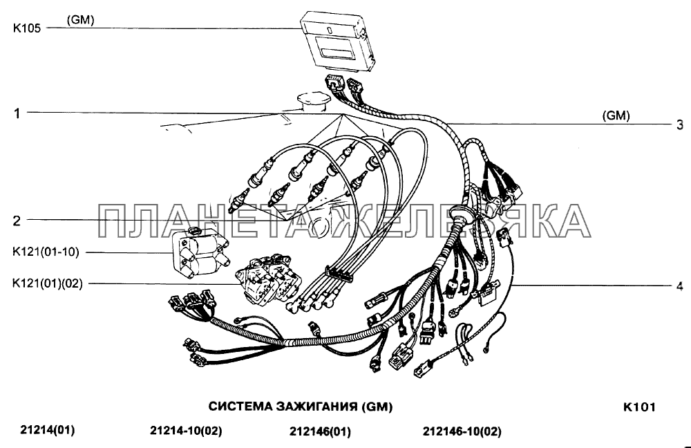 Система зажигания (GM) ВАЗ-21213-214i
